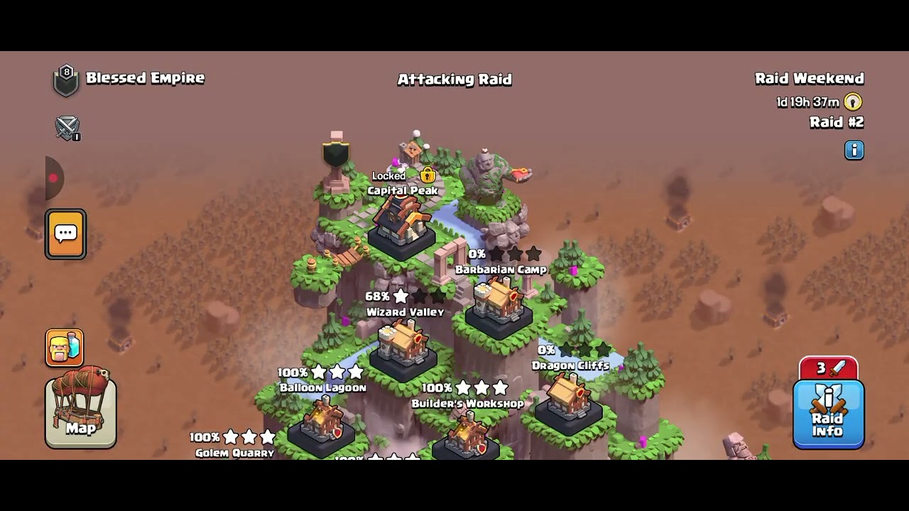 Clash of clans attack video  capital 