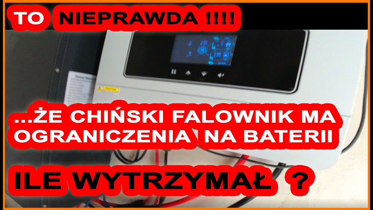 Test Chińskiego falownika na samej baterii DAXTROMN 10,2 Kw bez sieci, bez PV sama bateria