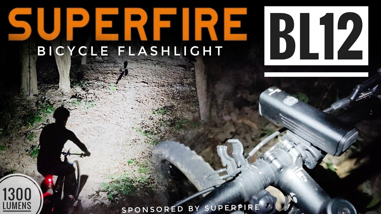 Superfire BL12 Bicycle Headlight 1300 lumens #ไฟฉายจักรยาน & Discount Code