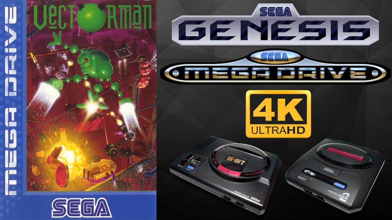 VectorMan [SEGA GENESIS / MEGA DRIVE] Gameplay Walkthrough FULL GAME [4K60ᶠᵖˢ🔴]