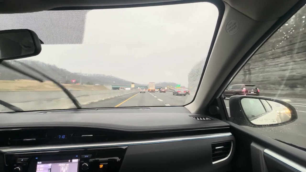 Gloomy Rainy Wednesday Morning - Nashville Commute - RAW Unedited POV 4k 