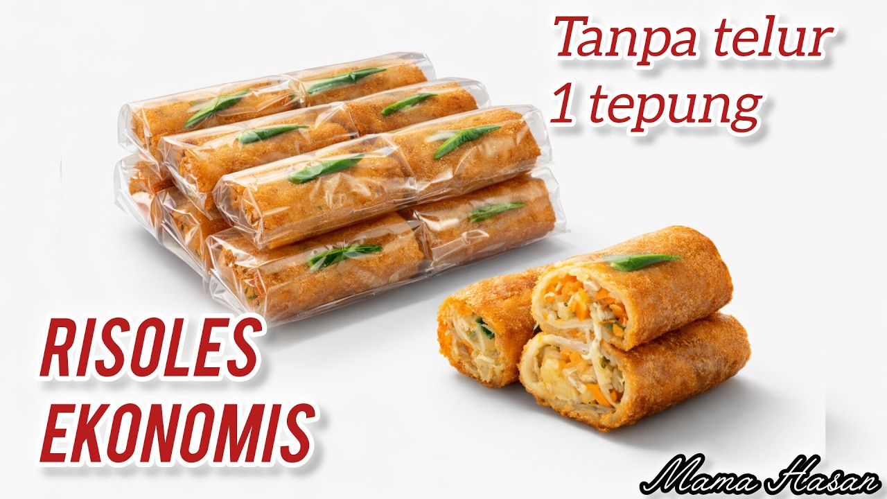 CUMA 1000-an⁉️ RESEP RISOL EKONOMIS TANPA TELUR ANTI GAGAL @dapumamahasan