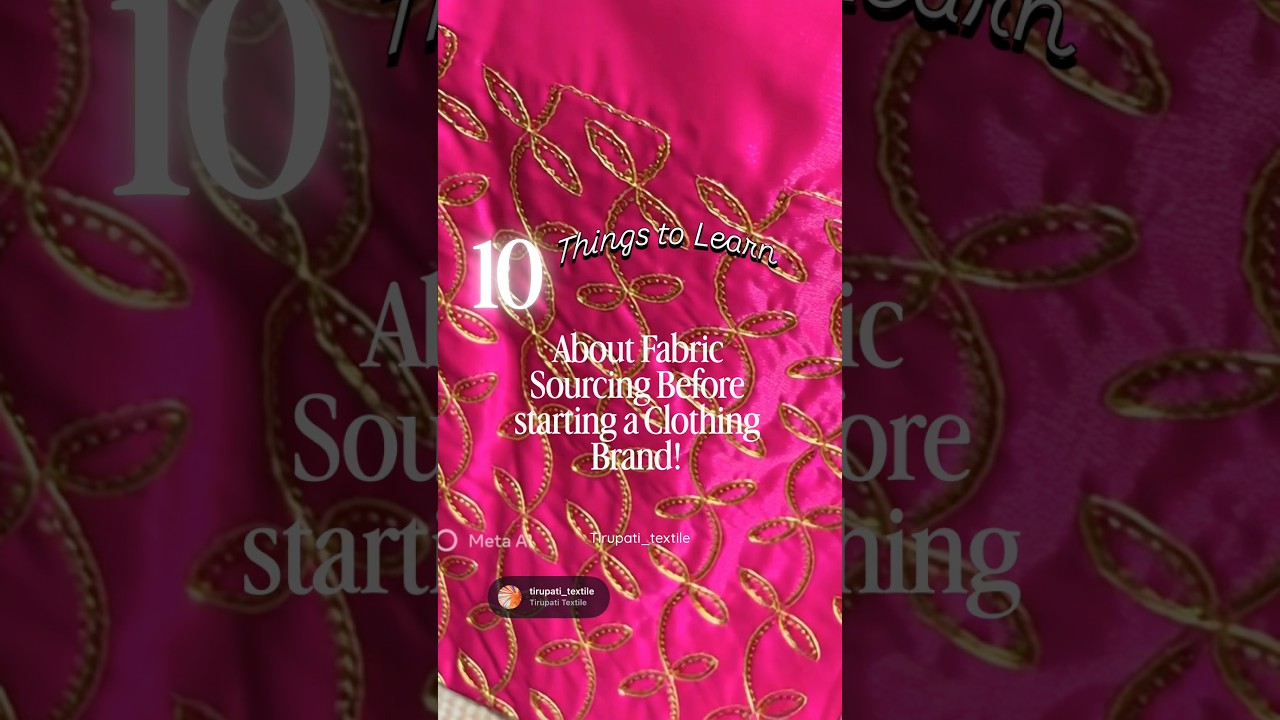 10 things to Learn about Fabrics before starting a clothing Brand 
