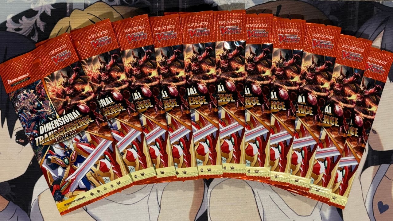 Opening Some More Dimensional Transcendence Cardfight Vanguard Booster Packs English