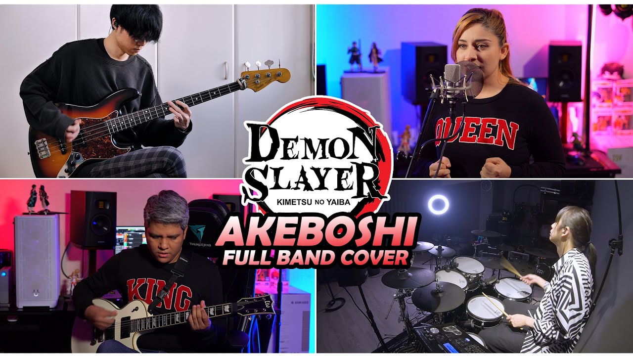 AKEBOSHI - DEMON SLAYER (FULL BAND COVER) FT. @drumsticktw & @RufusMann