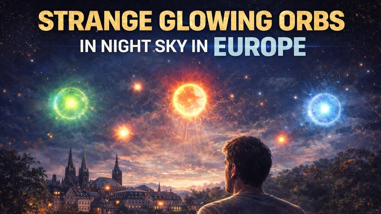Strange glowing orbs in the night sky December 2025 
