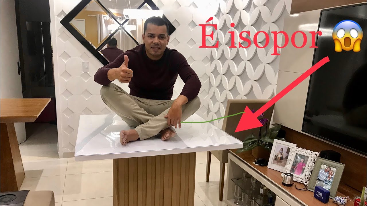 MESA DE ISOPOR COMO DEIXAR ELA RESISTENTE / passo a passo!