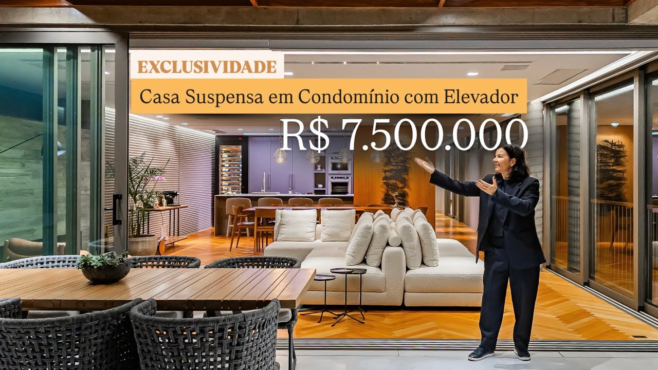 Casa de Alto Padrão em Porto Alegre | Casa Suspensa Exclusiva no Condomínio Fechado Zona Sul