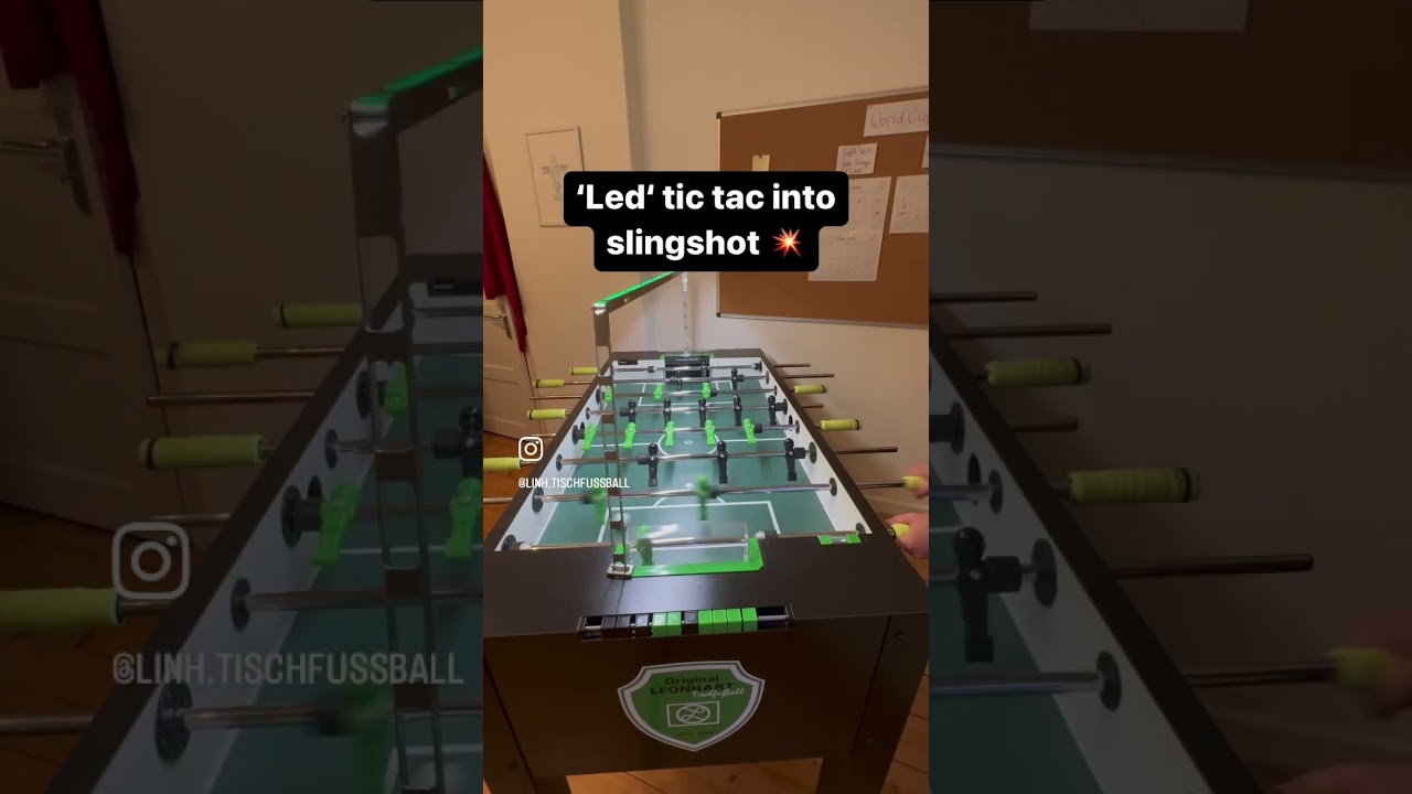 Foosball trickshot slingshot 