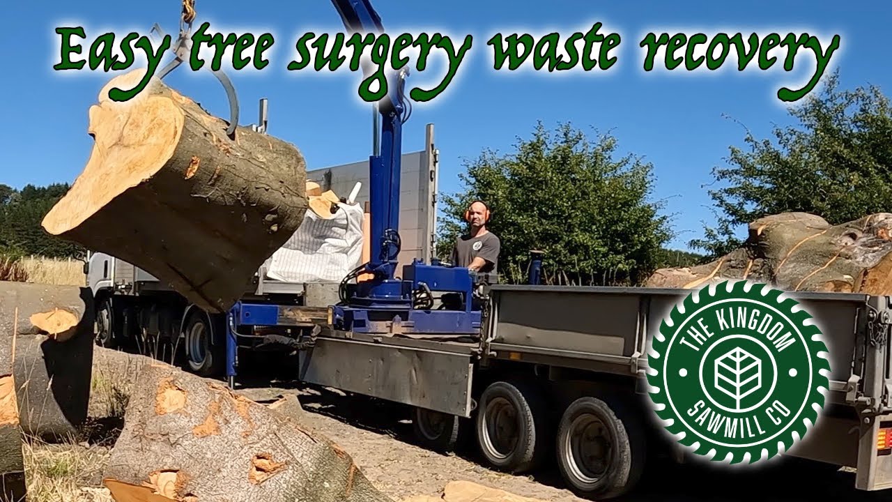 Using hiab trailer to recover arb waste