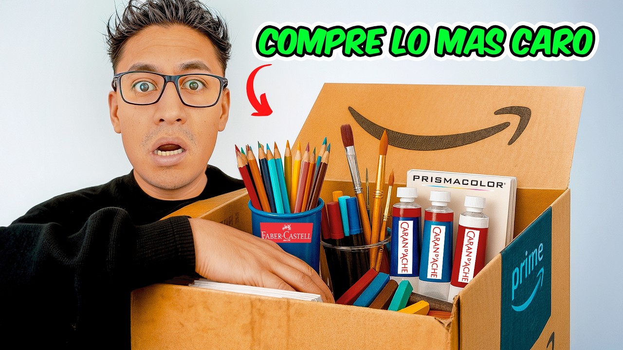 Compre Materiales de Arte MUUUY CAROS DE AMAZON (algunos no me gustaron XD)