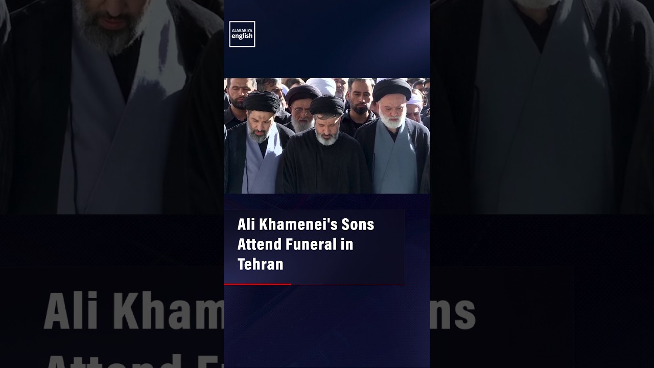 Ali Khamenei's Sons Attend Funeral in Tehran