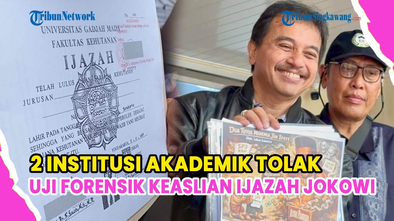 2 INSTITUSI AKADEMIK TOLAK PERMINTAAN ROY SURYO CS PERIKSA KEASLIAN IJAZAH JOKOWI