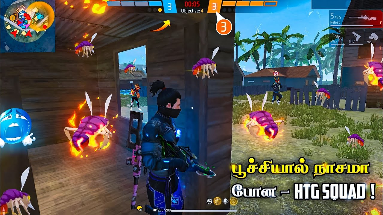 ☹️🐞 பூச்சியியால் நாசமா போச்சு 🐞☹️ HTG SQUAD-க்கு வந்த சோதனை 😅 AS LORD + HIT TAMIZHA + JEEVANGAMING