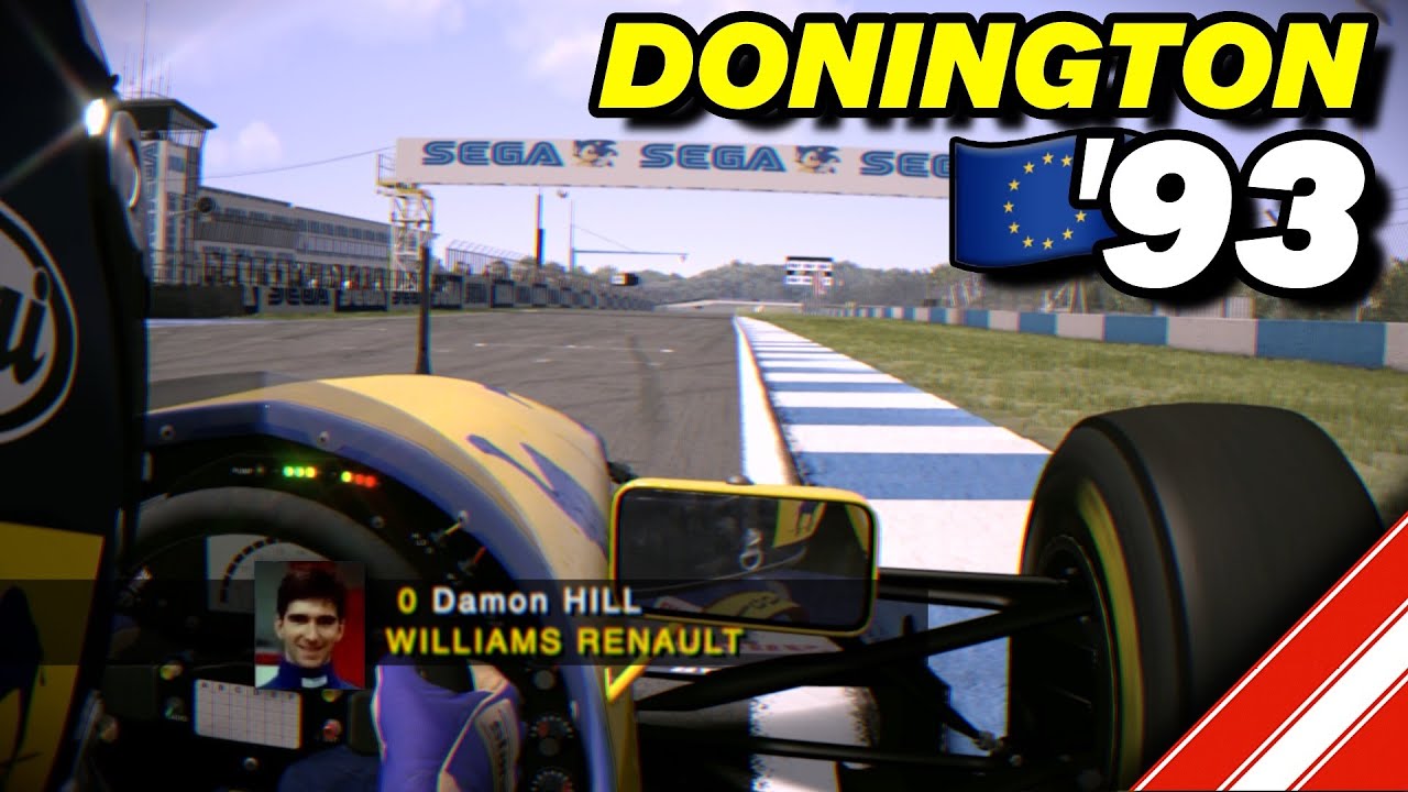 The MIGHTY 1993 Williams FW15C at Donington Park 🇪🇺 Assetto Corsa VR gameplay