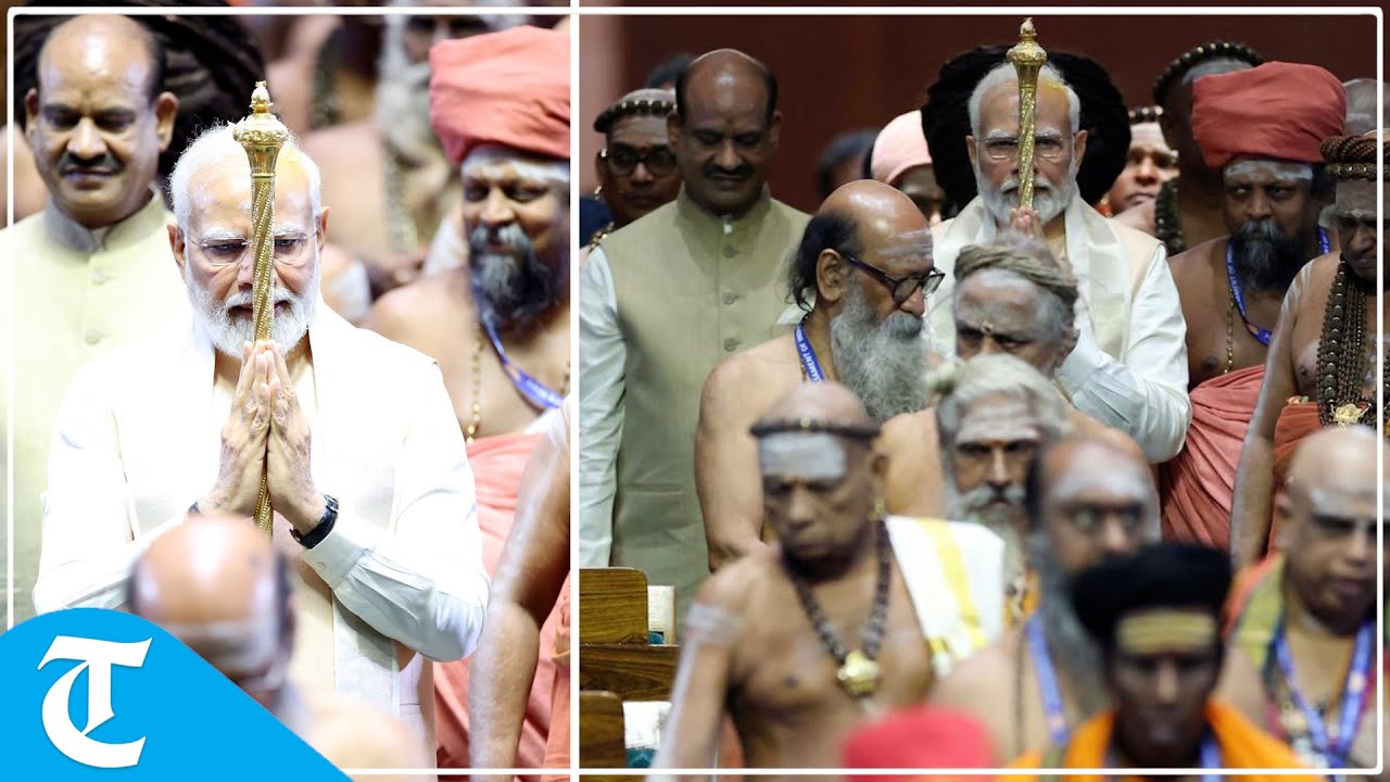 PM Modi opens India&rsquo;s new Parliament building, installs historic Sengol