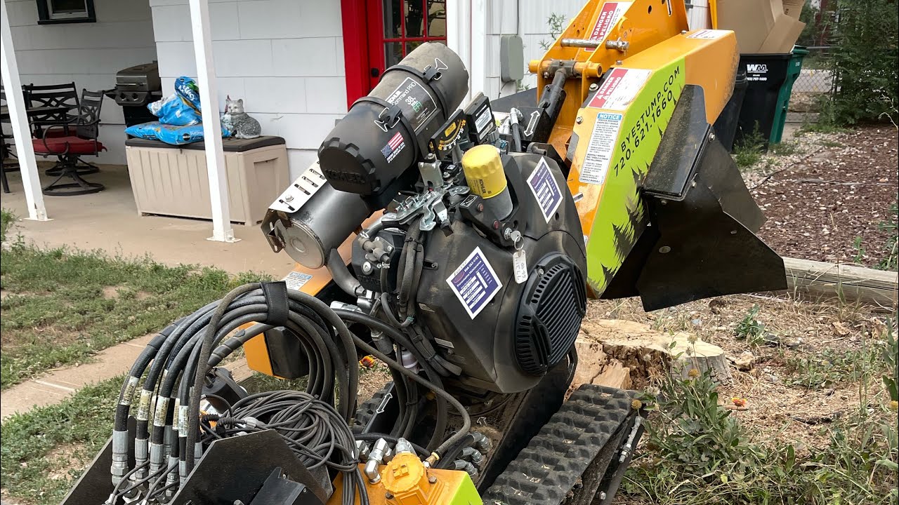 Precision driving of SG40 stump remover