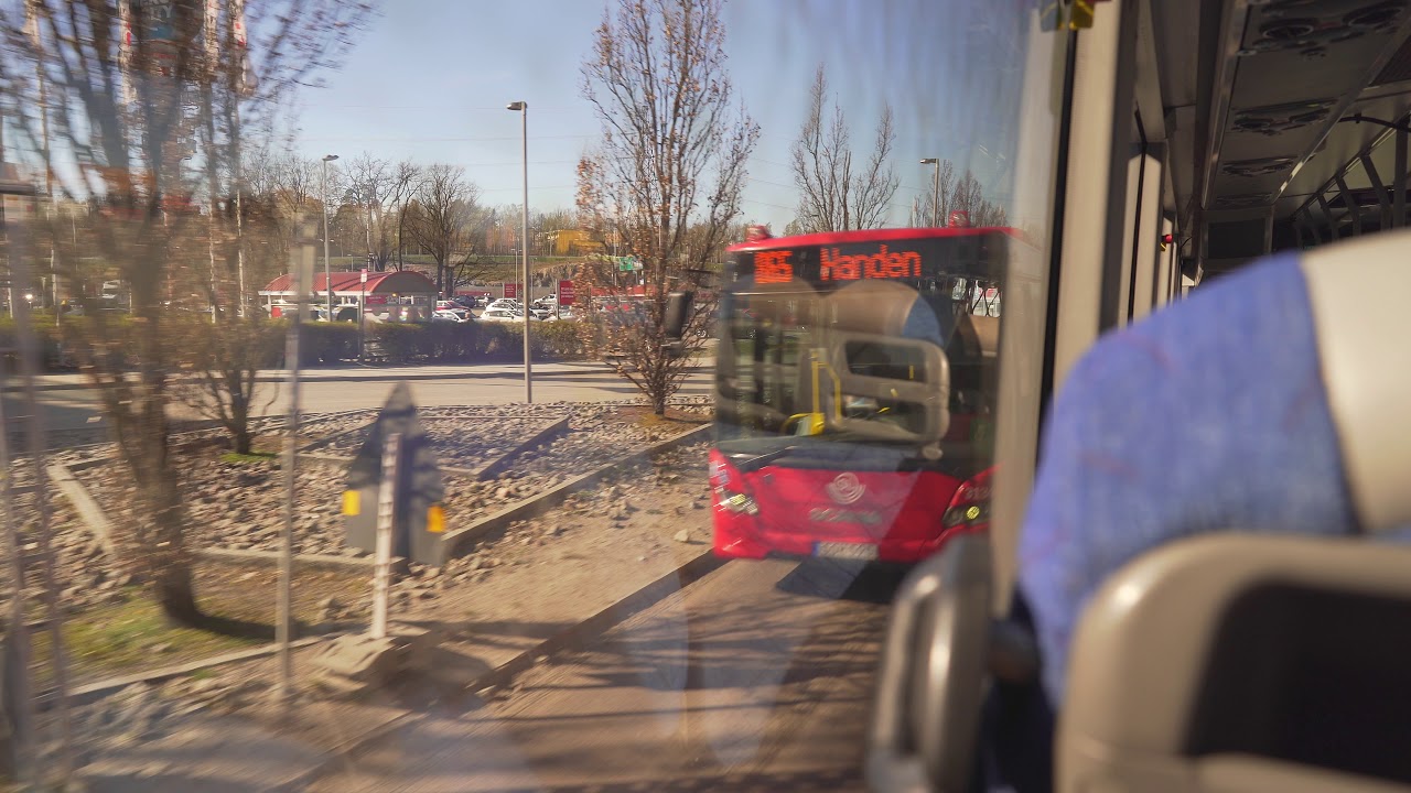 Sweden, Stockholm, bus 748 ride from Fittja to Liljeholmen