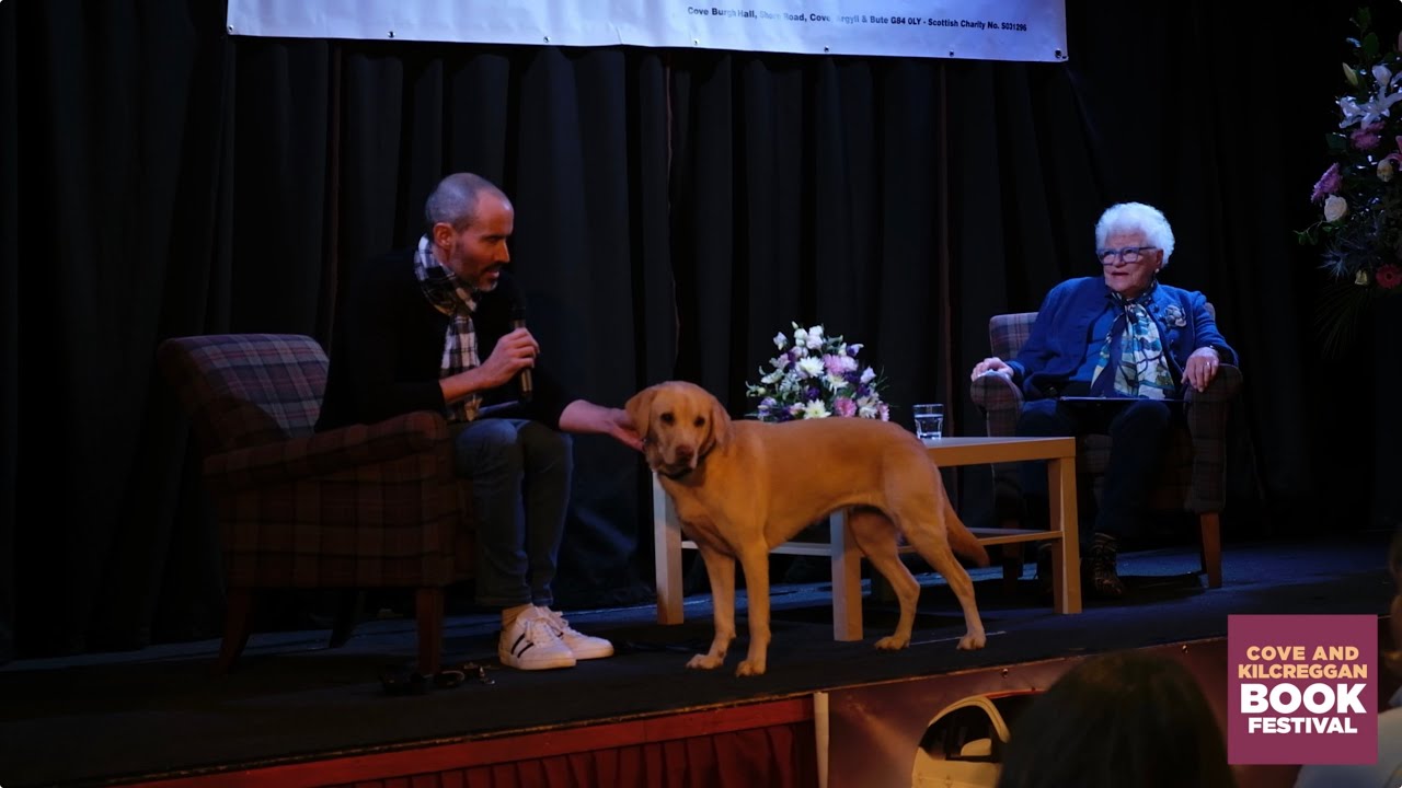 Andrew Cotter with Olive and Mabel @ The Cove and Kilcreggan Book Festival 2021