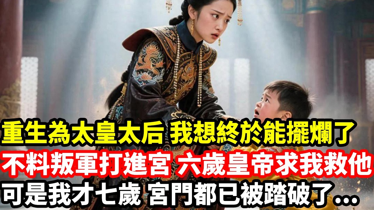 重生為太皇太后，我想終於能擺爛了，不料叛軍打進宮，六歲皇帝求我救他，可是我才七歲，宮門都已被踏破了...