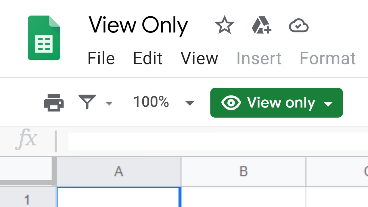 [Google Sheets] How To Edit View Only And Comment Only Files In Google Sheets.