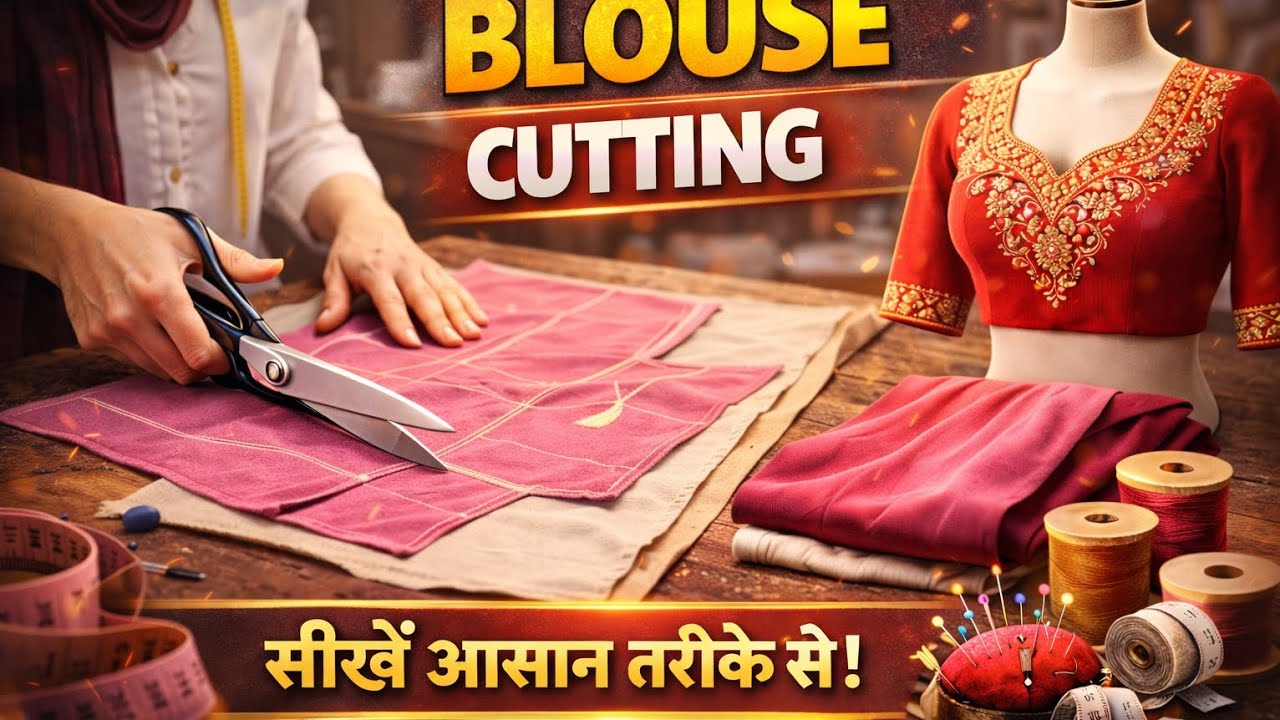 Blouse Cutting ✂️ | Simple Method | Perfect Fitting | Boutique Work    