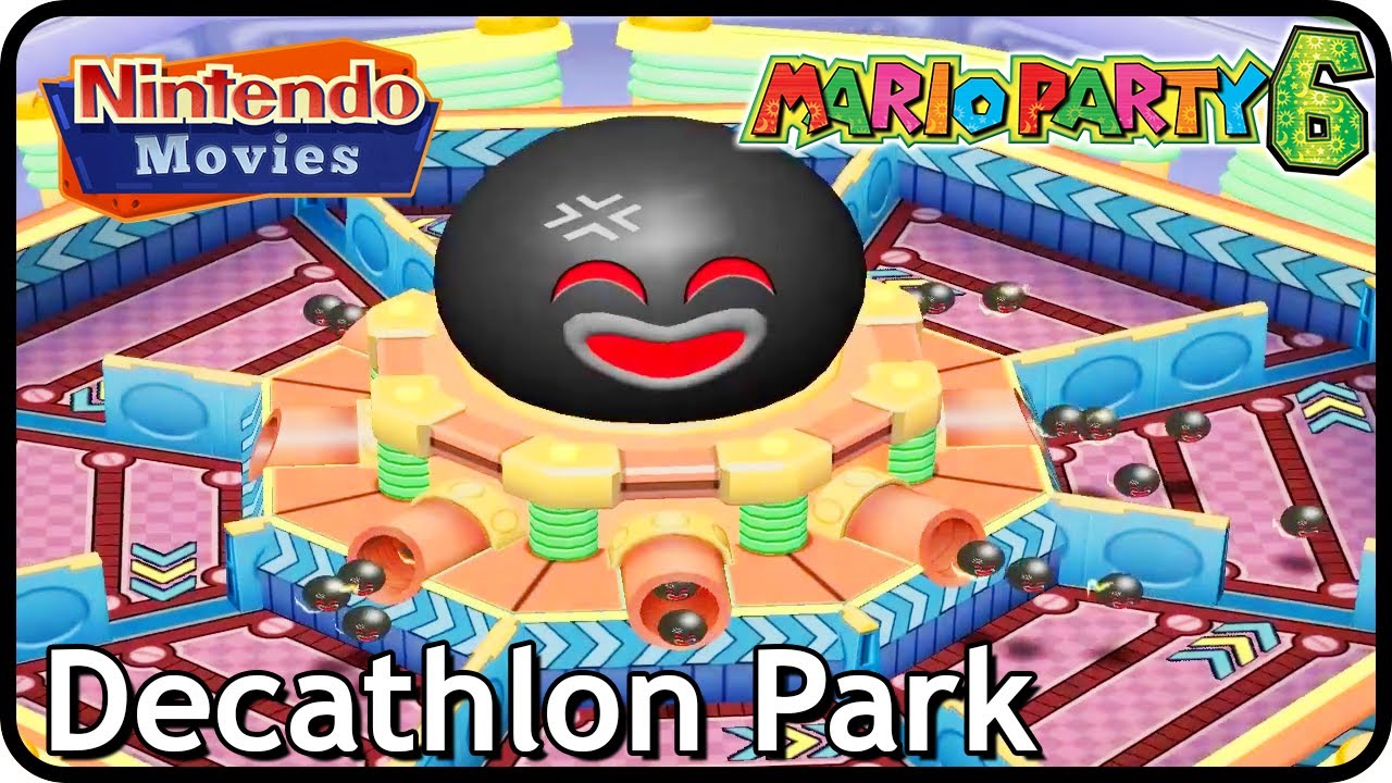 Mario Party 6 - Decathlon Park (4 Players, Yoshi vs Daisy vs Koopa Kid vs Toadette)