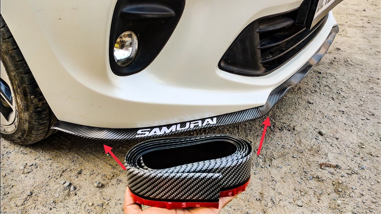 Installing Samurai Bumper Lip 🤩 | Bumper Splitter | Baleno Modification | Techno khan