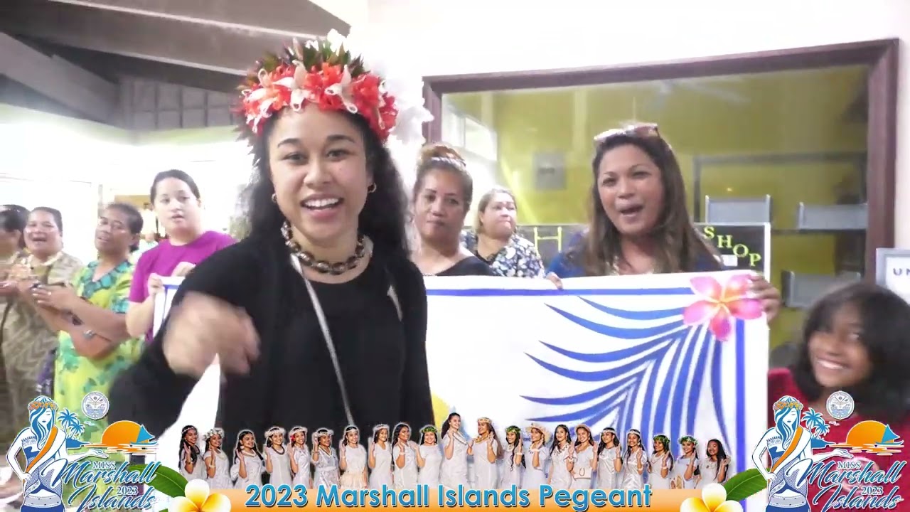 Arrival of Miss Marshall Islands, Billma Peter.