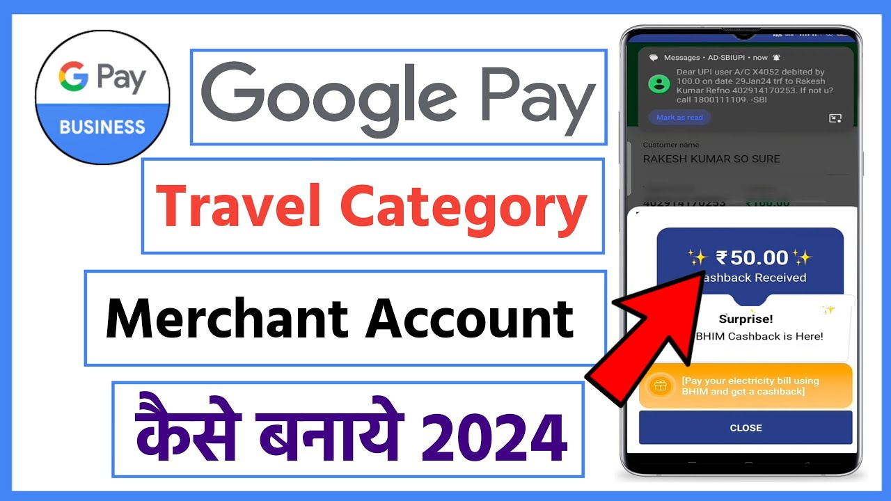 Bhim App Travel Merchant ₹150 Cashback Offer | Travel Category Merchant Account Kaise Banaye 2024