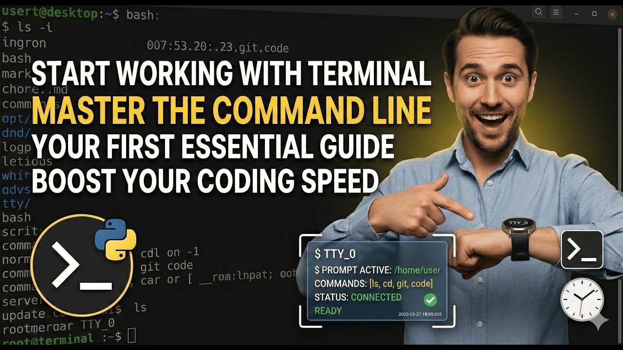 Start Working with Terminal | Mastering Command Line Basics  A Step by Step Guide 🖥️