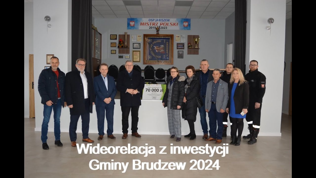 Wideorelacja z inwestycji Gminy Brudzew 2024