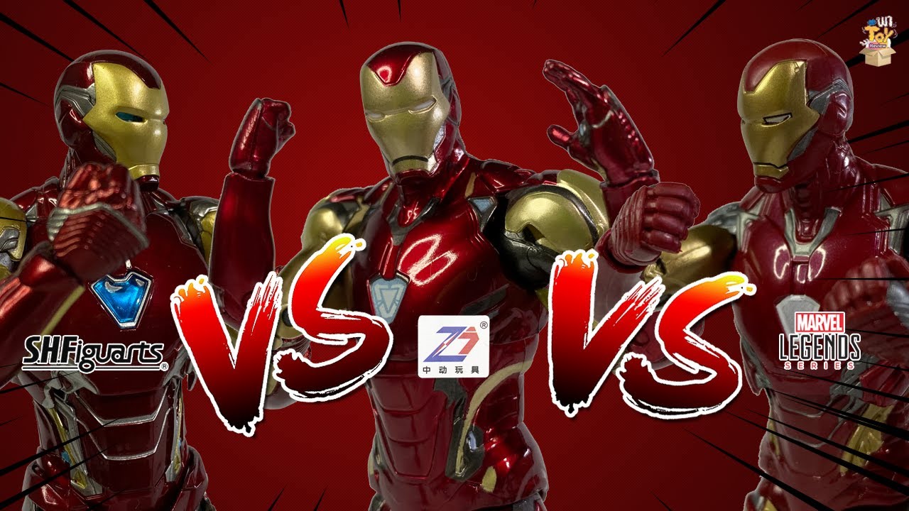 [พาToyมา Compare EP.1] Iron Man Mark 85 Comparison | S.H Figuarts VS ZD Toys VS Marvel Legends
