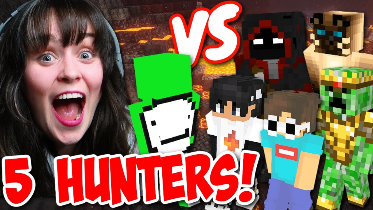 Dream VS 5 HUNTERS Reaction!!