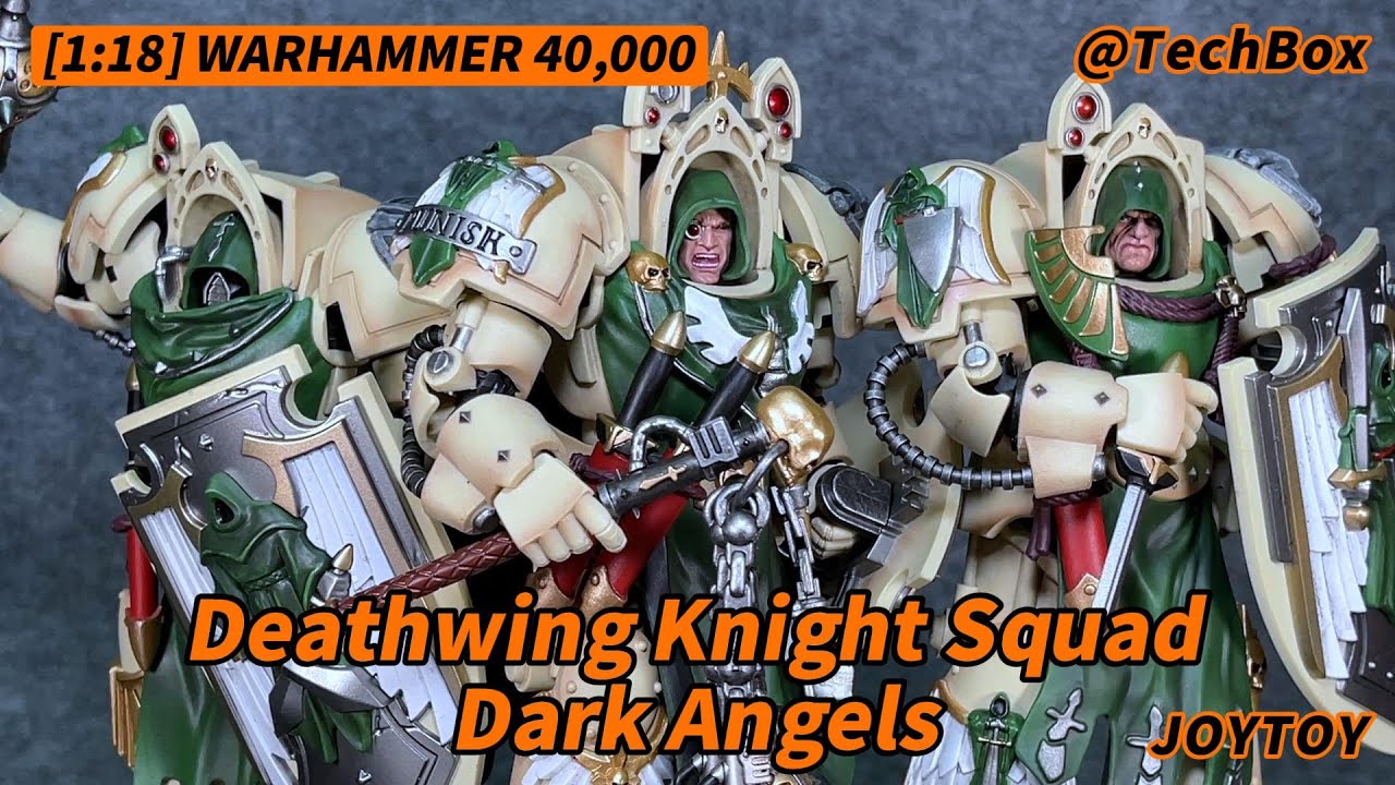 Joytoy Warhammer 40K, Dark Angels Deathwing Knight Squad, 1/18 scale action figure