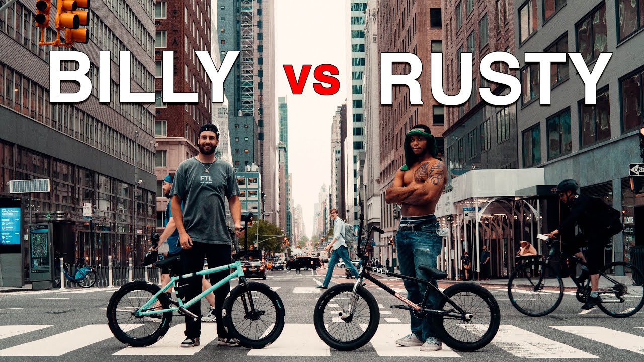 Street BMX Game of Bike: Билли Перри против Расти