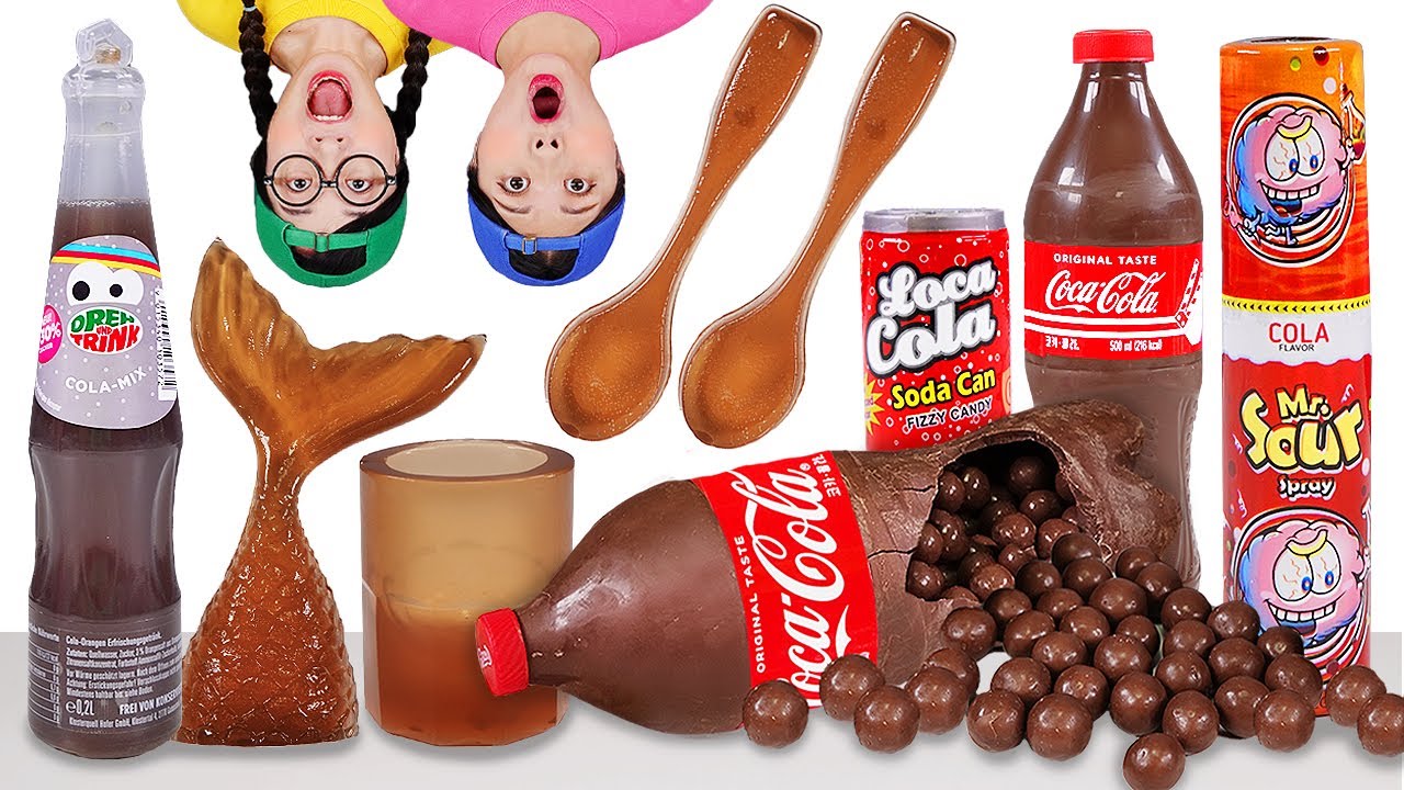 Edible Coke Bottle Coca Cola Mukbang 콜라 음식 먹방 DONA 도나