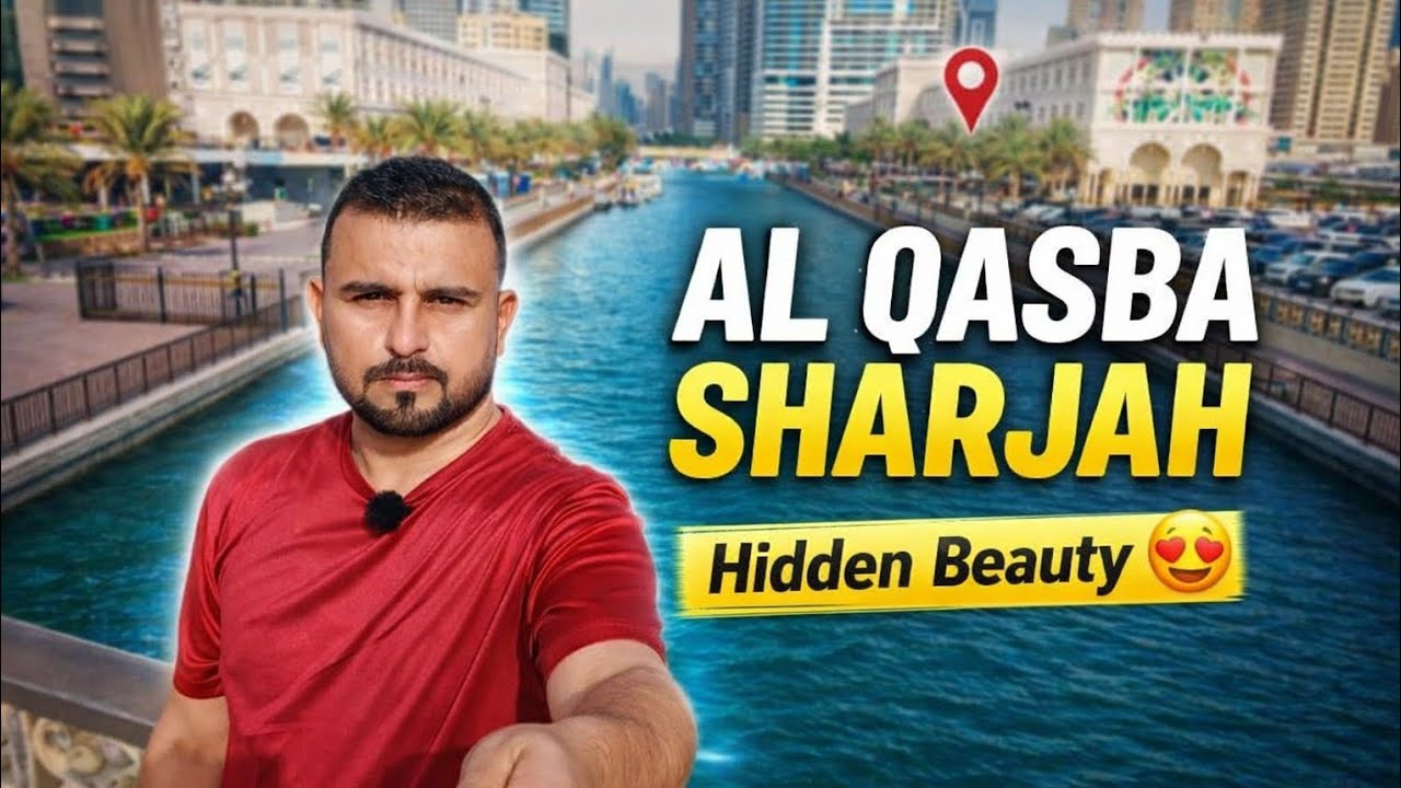 Sharjah Ride to Al Qasba 🏍️ | Canal, Cafes & City Vibes | Sharjah Moto Vlog UAE