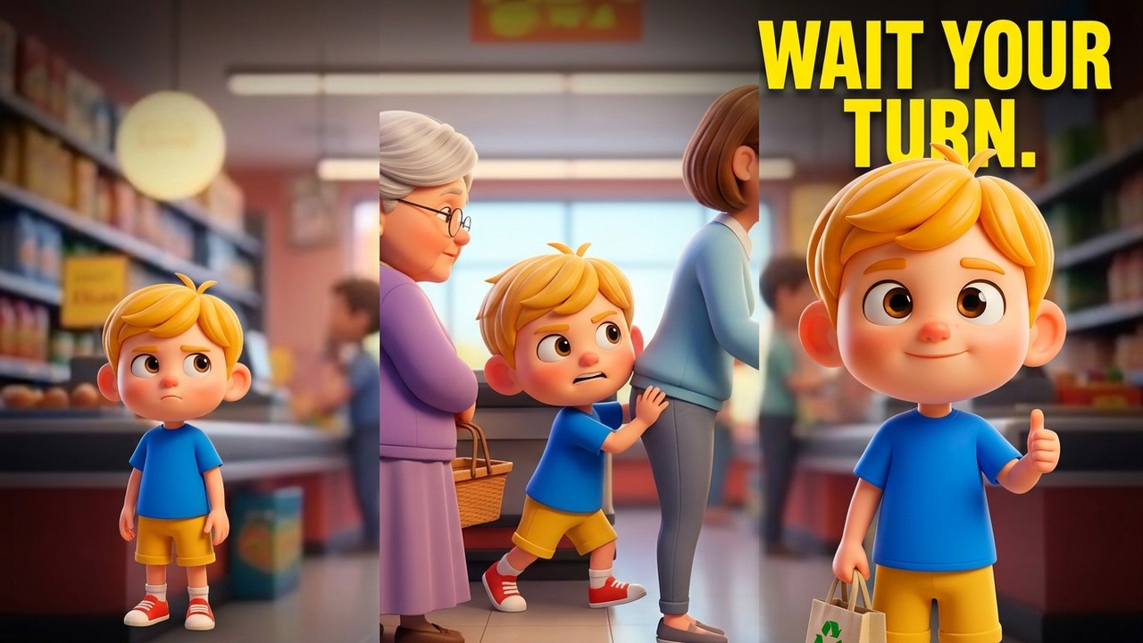 The Boy Who Never Waited His Turn | Kids Moral Story About Patience & Respect | Good manners