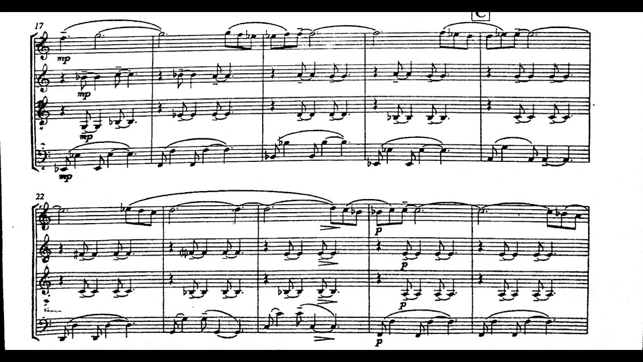 Aldemaro Romero - Saxophone Quartet (1977) [Score-Video]