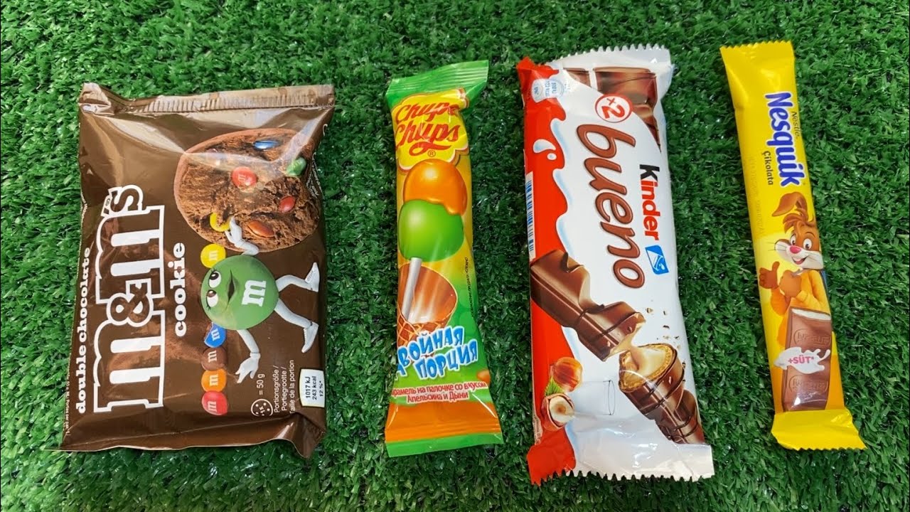ASMR Unboxing Chupa Chups Double/Kinder Bueno/Relaxation Sounds/Most Popular Candys Unboxing 