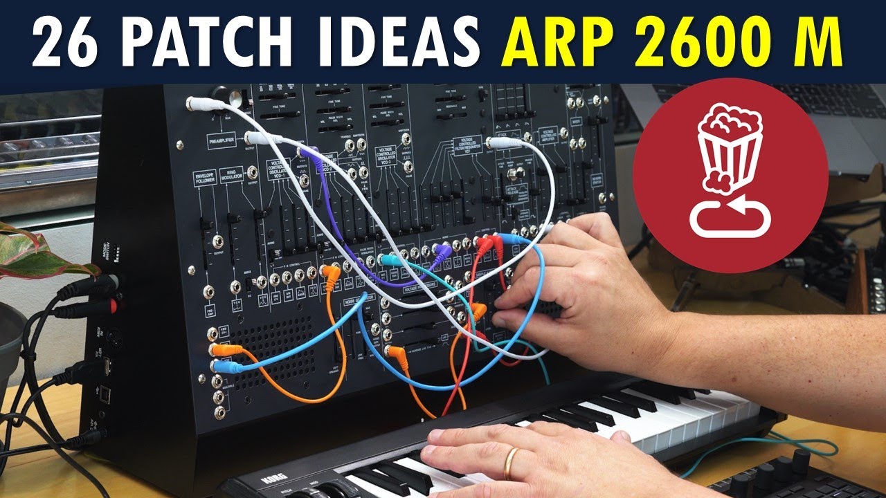Korg ARP 2600M // 26 идей для патчей // Обзор руководства и плюсы/минусы (советы должны работать ...