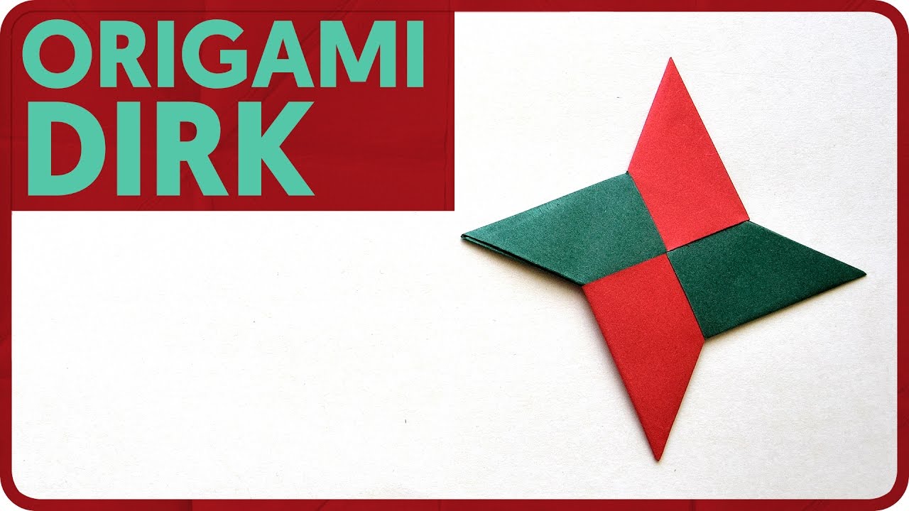 [DIAGRAM] Origami Dirk (Traditional Model)