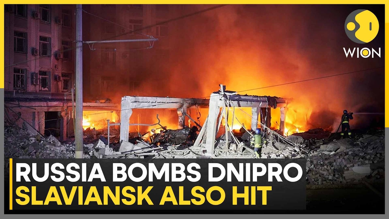Russia-Ukraine War: Russia Strikes Dnipro High-Rise, Drops Guided Aerial Bombs On Sloviansk | WION
