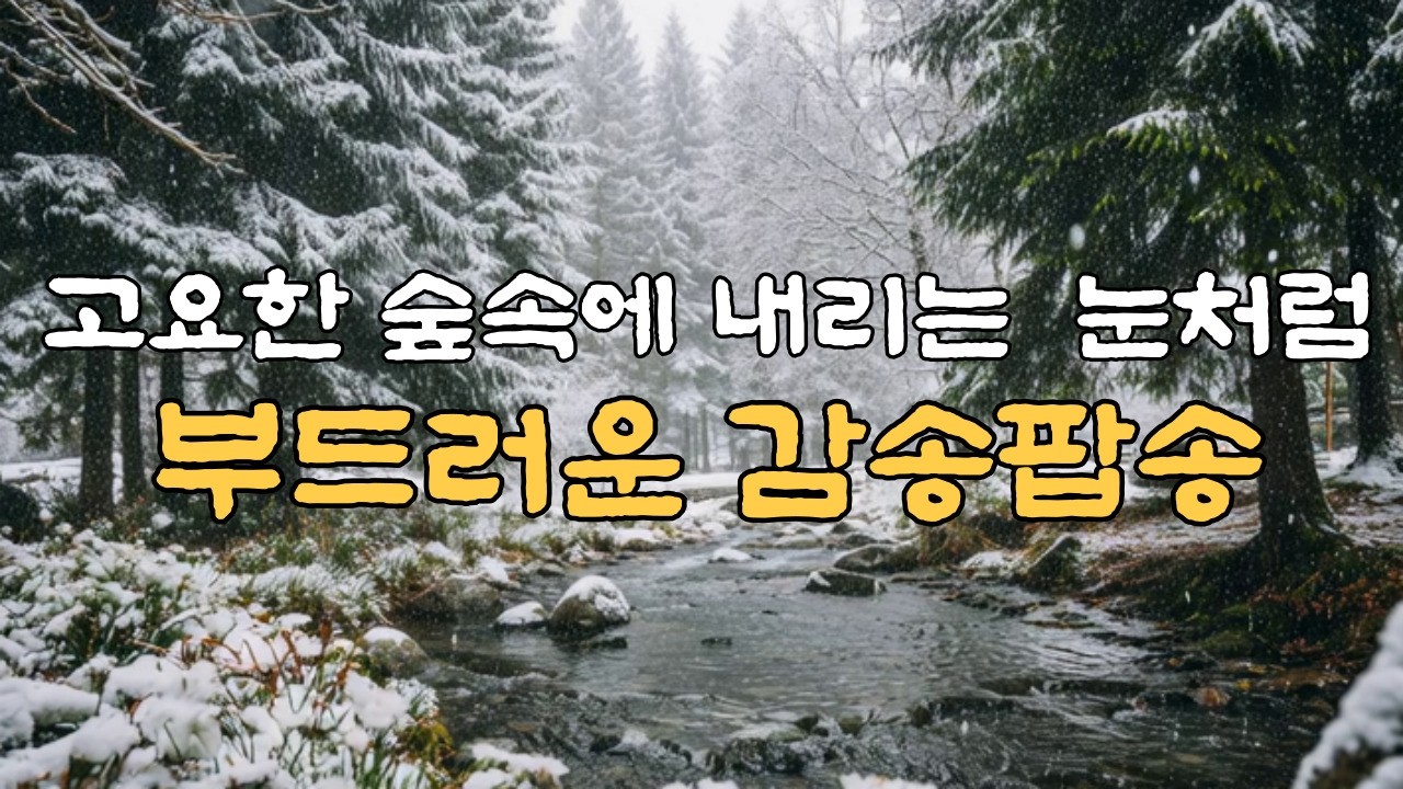 Playlist/편안하게 눈내리는 숲속처럼 부드러운 감성 팝송, 잔잔한 카페음악, 노동요
