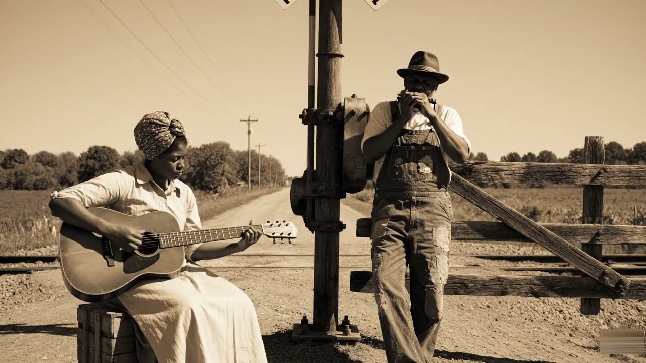 Old Mississippi Delta Railroad Blues Harmonica Guitar Deep Acoustic Country Roots