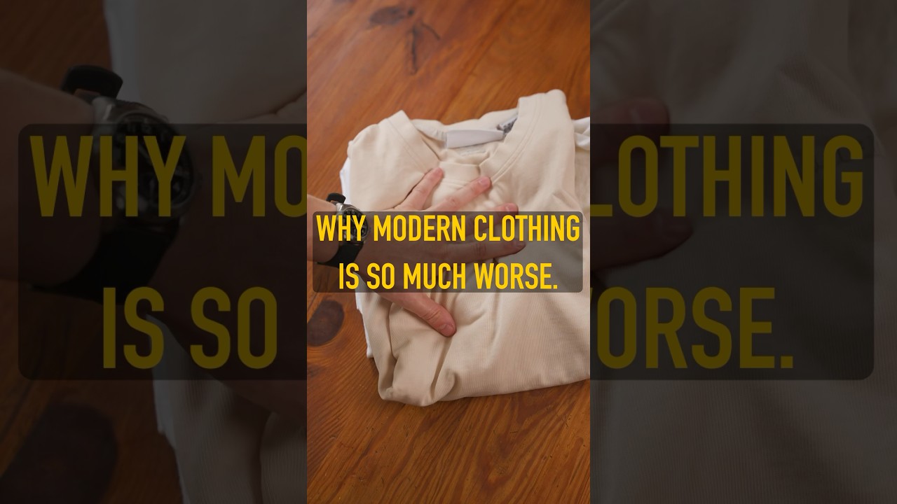 why clothing is bad now