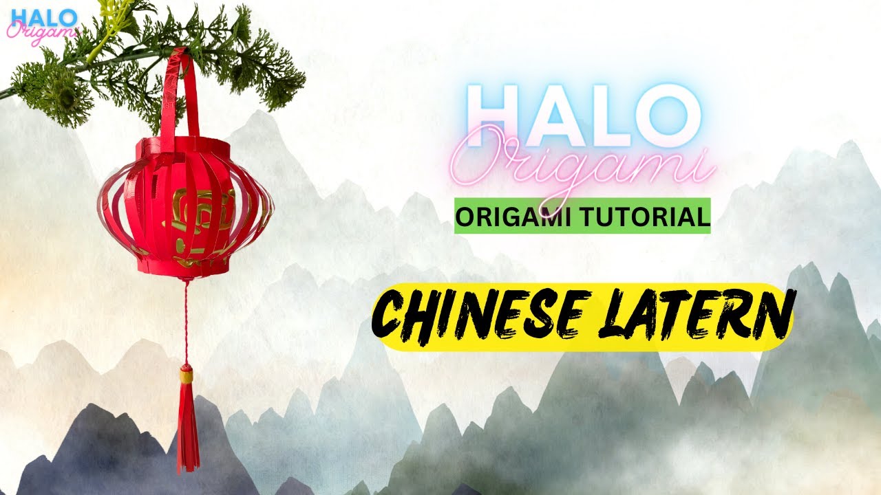 Origami CHINESE LATERN Tutorial | How to make CHINESE LATERN Origami | CNY Decoration