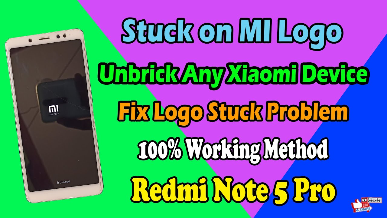 How to Fix | Stuck On Boot Logo Xiaomi Solved | Unbrick ANY Xiaomi Phone ft. Redmi Note 5 Pro |