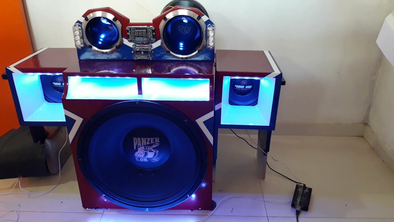 Caixa Bob Eros Panzer 2500 w rms 18 Polegadas - pode usar em casa ou no carro